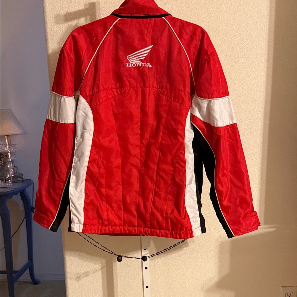 Honda Red and White Racing Jacket